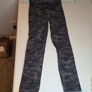 SPANX Charcoal Camouflage Leggings